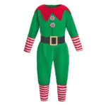 Christmas Family Matching Outfit Boy Girl Elf Xmas Costume Adult Green Red Party Tops Pants Hat Belt Outfit Cosplay Clothing Set - Image 3