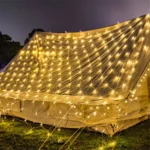 Room Decor Curtain LED Net Mesh Fairy Lights String EU/US Plug Christmas Wedding Garland for Bedroom Garden Wall outdoor - Image 2