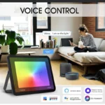 TUYA RGB Floodlight Smart APP Voice Control RGBCW CCT 3000-6500K 30W 50W 100W 220V AC For Garden Party Outdoor Lighting - Image 4