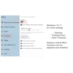 Bluetooth Wireless Trackpad Touchpad Mouse Multi-Function Gestures Wired Trackpad for Windows Macos/Laptop/PC - Image 5