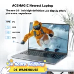 ACEMAGIC 16-inch Laptop AMD Ryzen 7 6800H Slim 4400MAH Laptop 16GB LPDDR5 Ram 512GB NVMe SSD,FHD Display WiFi 6 Pc Portable Game