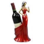 ABWR-Red Wine Rack Home Decoration Ornaments Grape Wine Display Rack Cabinet Decoration Sexy Girl Wine Bottle Holder