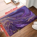 Purple Non Slip Rug, Machine Washable Mat, Large Size Options, Perfect for Entryway Living Room Bedroom, Stylish Home Decor - Image 5