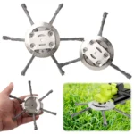 2 PCS Steel Wire Wheel Grass Trimmer Head Removal Rust&Moss Weed Brush Cutter Head Universal Weed Brush Lawnmover Power Tool
