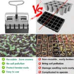 3/4inch Handheld Seedling Soil Blocker Soil Block Maker Stainless Steel Seedling Nursery Tool Durable Soils Blocking Sowing Tool - Image 5