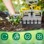 3/4inch Handheld Seedling Soil Blocker Soil Block Maker Stainless Steel Seedling Nursery Tool Durable Soils Blocking Sowing Tool - Image 2