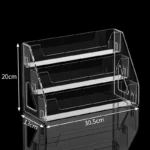 Acrylic Display Riser Stand Shelf Clear Perfume Holder Desktop Organizer for Figures Toys - Desktop Decoration Showcase - Image 5