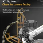 2-In-1 Electric Mower Garden Pruner Tools Cordless Weeder Multifunction Grass Trimmer Rechargeable Lawn Machine With LCD Display - Image 2