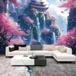 Forest natural landscape pattern Home decoration wall hanging fabric decorative family rooms bedrooms background friend's gift - Image 4