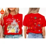 Disney Princess Boy Girl 2026 New Summer T-shirt Family Parent-child Wear Oversized Casual Men Women Short Sleeve Tee Top Y2k - Image 4