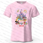 2025 Disney Trip Mickey and Friends T-shirt Dad And Mom Kids Cotton Short Sleeve Family Outfits Casual Top Parent child Tshirt - Image 4