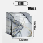 10-50PCS Imitation Marble 3D Ceramic Tile Wall Renovation Decoration Sticker Waterproof Self-adhesive Homeelf-adhesive Wallpaper - Image 6