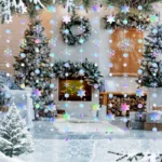 4/8/12/16M Iridescent Snowflake Garlands Paper Snowflakes Hanging Frozen Birthday Party Supplies Wedding Winter Wonderland Decor - Image 4
