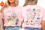 Disney Princess Boy Girl 2026 New Summer T-shirt Family Parent-child Wear Oversized Casual Men Women Short Sleeve Tee Top Y2k - Image 5