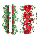 100cm DIY Wedding Flower Wall Decoration Arrangement Supplies Silk Peonies Rose Artificial Floral Row Decor Wed Arch Backdrop - Image 6
