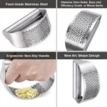 Upgraded Stainless Steel Garlic Press Squeezer Manual Garlic Ginger Rocker Crusher Garlic Cutting Mince Tools Kitchen Gadgets - Image 2