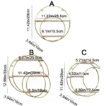 Modern Iron Decorative Wall Shelf Gold Nordic Style Wall Storage Rack Space Saving No Punching Wall Decoration Bedroom - Image 6