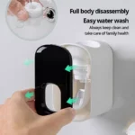 1pc Waterproof Toothpaste Squeezer Automatic Toothpaste Dispenser Wall Mount Bathroom Bathroom Accessories Toothbrush Holder - Image 2