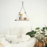 Macrame Wall Hanging Shelf Floating Wall Shelf Boho Home Decor Shelves Wall Wood Decoration for Bedroom Living Room Nursery Gift - Image 6