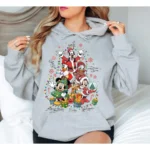 2025 Christmas Disney Mickey Hoodies Boy Girl Autumn Winter Family Parent-Child Clothing Men Women Oversized Loose Long Sleeves - Image 4