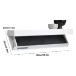 Wooden Concealed Floating Shelf with Secret Compartment Storage Rack Wall-Mounted Display Cabinet Rack for Book Wine Plants Disc - Image 6