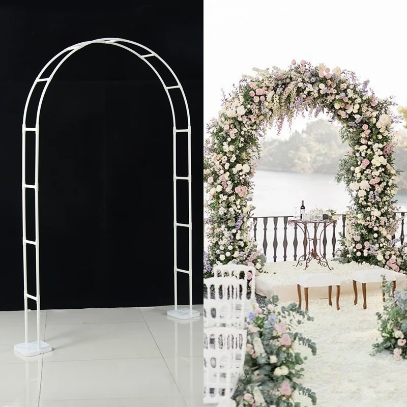 kf-Sc8e5bad81e8b4ce5919dbe280cd26edbc Wedding Arch Flower Frame Stand Balloon Arch Support Wedding Party Supplies Outdoor Lawn Decor Baby Shower Birthday Backdrop - Image 1