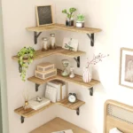 Floating Wall Shelf, Rustic Wooden Shelf, Floating Shelf for Bathroom, Kitchen, Bedroom, Home Decor, Laundry Room - Image 4