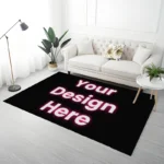 Custom Flannel Area Mat, Personalized Design, Washable Non Slip, Versatile Living Room Bedroom Entryway, Perfect Home Decor Gift - Image 5