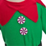 Christmas Family Matching Outfit Boy Girl Elf Xmas Costume Adult Green Red Party Tops Pants Hat Belt Outfit Cosplay Clothing Set - Image 4