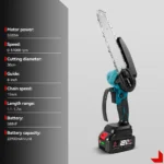 ONEVAN 8 Inch Pole Electric Chainsaw Brushless Telescoping High Branch Saw Garden Pruning Power Tool For 21V 18V Battery - Image 2