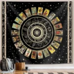 Simia wind, sun, moon Home decoration wall hanging fabric tapestry decorative for family rooms bedrooms background friend's gift - Image 2