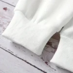 Disney Happy Micky Grey/White Striped Mommy Daughter Crewneck Pullover Sweatshirt Soft Comfy Stylish Relaxed-Fit Autumn Winter - Image 4