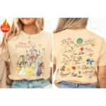 Disney Princess Boy Girl 2026 New Summer T-shirt Family Parent-child Wear Oversized Casual Men Women Short Sleeve Tee Top Y2k - Image 2