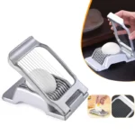 Heavy Duty Aluminium Egg Slicer for Hard Boiled Eggs Strawberry Slicer Stainless Steel Wire Multi Egg Dicer for Soft Fruit