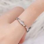 Huitan Chic Caved Mom Women Rings Silver Color Luxury Fashion Mother Jewelry Wedding Anniversary Gift Love Finger Accessories - Image 6