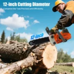 900W Gasoline Chainsaw 30cm 25.4CC 2-Stroke Powerful Portable Cordless Chainsaw for Wood Cutting Logging Gardening - Image 2