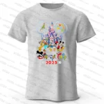 2025 Disney Trip Mickey and Friends T-shirt Dad And Mom Kids Cotton Short Sleeve Family Outfits Casual Top Parent child Tshirt - Image 2