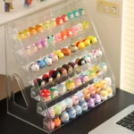 Acrylic Display Riser Stand Shelf Clear Stand Perfume Display Holder Figures Desktop Decoration and Organizer Showcase Toys
