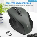 E-YOOSO 2.4G Wireless Mouse Portable Ergonomic Mouse Supports Power-saving Mode and Low Battery Reminder ,for Computer PC Laptop