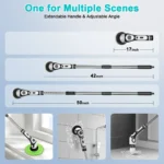 TINSOL 11-in-1 Multifunctional Electric Cleaning Brush Voice Rechargeable Smart Rotary Cleaning Brush Kitchen Cleaning Brush - Image 2