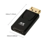 4K DP DisplayPort to HDMI-compatible Adapter Converter Display Port DP to HDMI-compatible HDTV Adapter Video Audio Laptop PC - Image 6