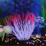Aquarium Decoration Luminous Artificial Coral Glow In The Dark Leaf Submarine Cora Fish Tank Decor - Image 5