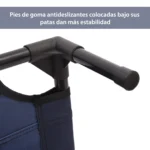 PawHut Cama Elevada Perros con Malla Transpirable Tela Oxford 76x61x18 cm Azul - Image 3