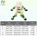 ATUBAN Dog Boot Suspenders,Shoes For Dogs,Anti-Slip Adjustable Protectors Raincoat Coat Wrap Suspenders Glow-in-The-Dark Strips - Image 2