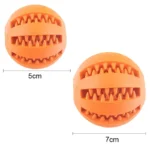 Dog Ball Toys for Small Dogs Interactive Elasticity Puppy Chew Toy Tooth Cleaning Rubber Food Ball Toy Pet Stuff Accessories - Image 6