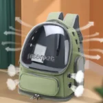 Pet Cat Carrier Bag Outdoor Travel Backpack for Cats Small Dogs Breathable Cat Carrying Bag Pet Supplies Transparent - Image 4