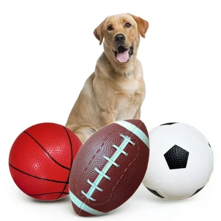 Dog Toy Ball Basketball / Soccer / Rugby Shape Pet Toys Outdoor Exercise for Medium & Large Breed Interactive Pet Supplies TMZ