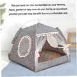 Pet Cat Tent Summer Cave Hut Cat Sleep House For Kitten Puppy Playpen Cage Basket Cat Nesk Kennel Small Dog House Bed - Image 3