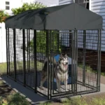 XXL Large Luxury Outdoor Dog Kennel Pet House Enclosure Run Cage Playpen with Roof & Cover Rabbit Hutch Cage