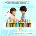 Children's Fun Beverages Color Match Toys 20bottles + base,Early Childhood Guessing Memory Training Interactive Puzzle Christmas - Image 6
